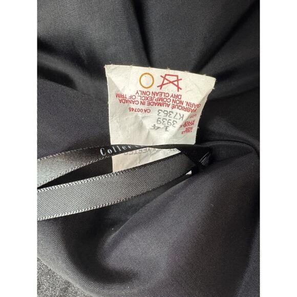 Vintage Whimsigoth Maxi Skirt Sheer Black Organza Lined Goth Evening Sheen Sz 14 - Picture 8 of 11